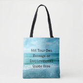 Creëer Uw eigen Motivatie Inspirerend prijsopgave Tote Bag (Voorkant)