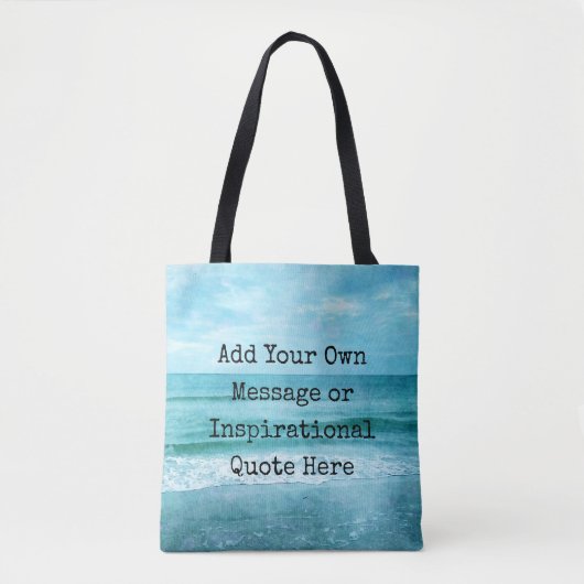 Creëer Uw eigen Motivatie Inspirerend prijsopgave Tote Bag (Voorkant)