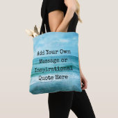 Creëer Uw eigen Motivatie Inspirerend prijsopgave Tote Bag (Dichtbij)