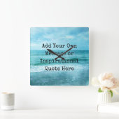 Creëer Uw eigen Motivatie Inspirerend prijsopgave Vierkante Klok (Huis)