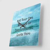 Creëer Uw eigen Motivatie Inspirerend prijsopgave Vierkante Klok (Hoek)