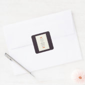 Creëer Uw eigen Motivatie/Inspirerend prijsopgave Vierkante Sticker (Envelop)