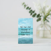 Creëer Uw eigen Motivatie Inspirerend prijsopgave Visitekaartje (Staand voorkant)