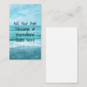 Creëer Uw eigen Motivatie Inspirerend prijsopgave Visitekaartje (Voorkant / Achterkant)