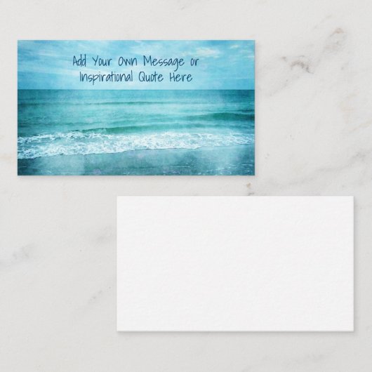 Creëer Uw eigen Motivatie Inspirerend prijsopgave Visitekaartje (Voorkant / Achterkant)