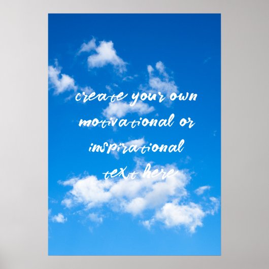 creëer uw eigen motivatie of inspirerend tekst poster (Voorkant)