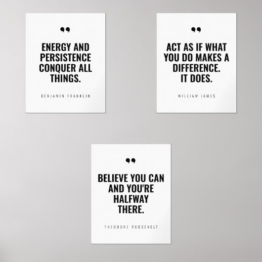 Creëer Uw eigen Motivatie offerte Muurkunst Sets (Voorkant)