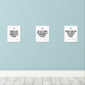 Creëer Uw eigen Motivatie offerte Muurkunst Sets (Houten vloer)