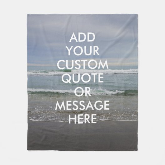 Creëer Uw eigen Motivatie offerte op maat Fleece Deken (Voorkant)