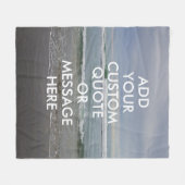 Creëer Uw eigen Motivatie offerte op maat Fleece Deken (Voorkant (Horizontaal))