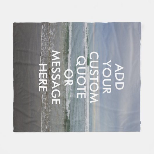 Creëer Uw eigen Motivatie offerte op maat Fleece Deken (Voorkant (Horizontaal))