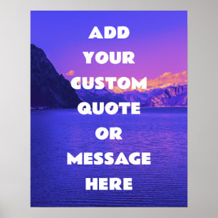 Creëer Uw eigen Motivatie offerte Poster