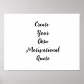 Creëer Uw eigen Motivatie offerte Poster (Voorkant)