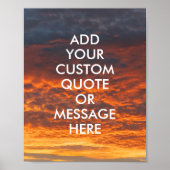 Creëer Uw eigen Motivatie offerte Poster (Voorkant)