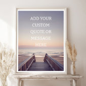 Creëer Uw eigen Motivatie prijsopgave - Ocean Pier Poster