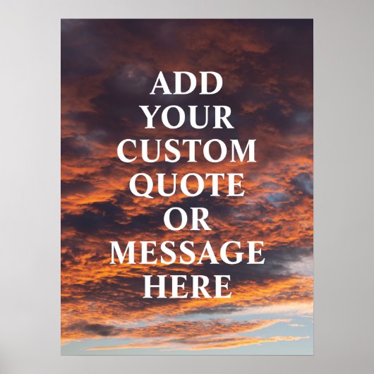 Creëer uw eigen motivatie prijsopgave poster (Voorkant)