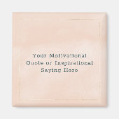Creëer Uw eigen Motivatie prijsopgave roze goud Magneet (Voorkant)
