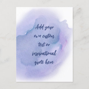 Creëer Uw eigen Motivatie prijsopgave voor Waterve Briefkaart