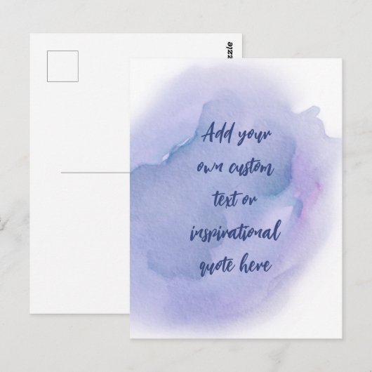 Creëer Uw eigen Motivatie prijsopgave voor Waterve Briefkaart (Voorkant / Achterkant)