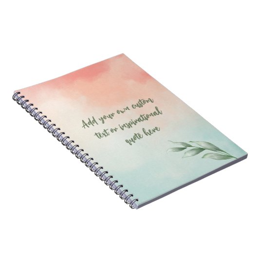 Creëer Uw eigen Motivatie prijsopgave voor Waterve Notitieboek (Rechterzijde)