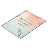 Creëer Uw eigen Motivatie prijsopgave voor Waterve Notitieboek (Linkerzijde)