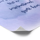 Creëer Uw eigen Motivatie prijsopgave voor Waterve Poster (Hoek)