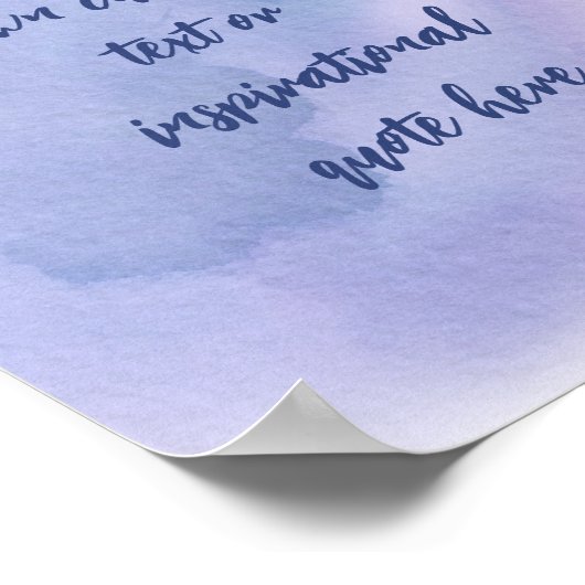 Creëer Uw eigen Motivatie prijsopgave voor Waterve Poster (Hoek)