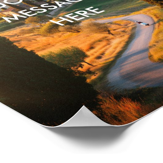 Creëer Uw eigen Motivatie - Toscaanlandschap Poster (Hoek)