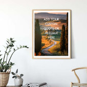 Creëer Uw eigen Motivatie - Toscaanlandschap Poster