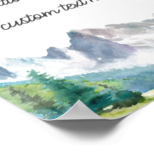 Creëer Uw eigen Mountain Quote Poster (Hoek)