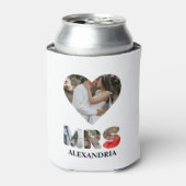 Creëer uw eigen Mr. en Mrs. Foto Matching koppels Blikjeskoeler (Blikje Voorkant)