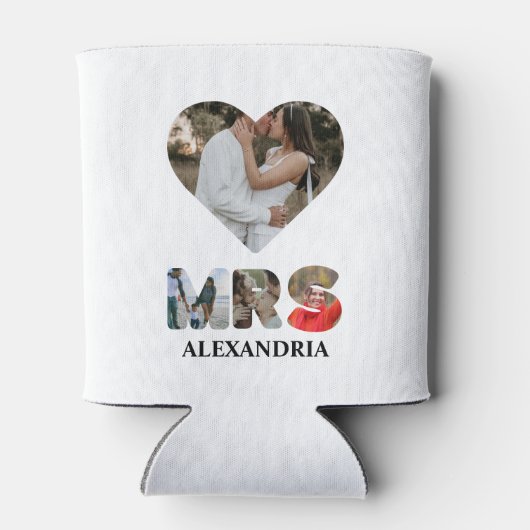 Creëer uw eigen Mr. en Mrs. Foto Matching koppels Blikjeskoeler (Achterkant)