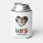 Creëer uw eigen Mr. en Mrs. Foto Matching koppels Blikjeskoeler (Blikje Achterkant)