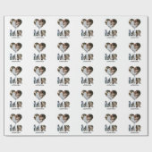 Creëer uw eigen Mr. en Mrs. Foto Matching koppels Cadeaupapier (Vlak)