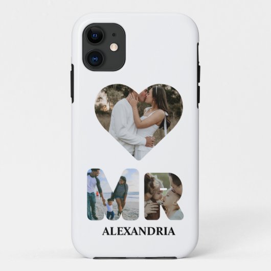 Creëer uw eigen Mr. en Mrs. Foto Matching koppels Case-Mate iPhone Case (Achterkant)
