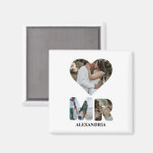 Creëer uw eigen Mr. en Mrs. Foto Matching koppels Magneet (Voorkant / Achterkant)