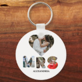 Creëer uw eigen Mr. en Mrs. Foto Matching koppels Sleutelhanger (Voorkant)