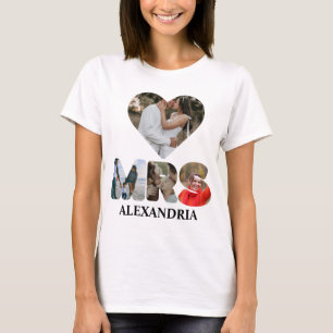 Creëer uw eigen Mr. en Mrs. Foto Matching koppels T-shirt