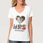Creëer uw eigen Mr. en Mrs. Foto Matching koppels T-shirt (Voorkant)