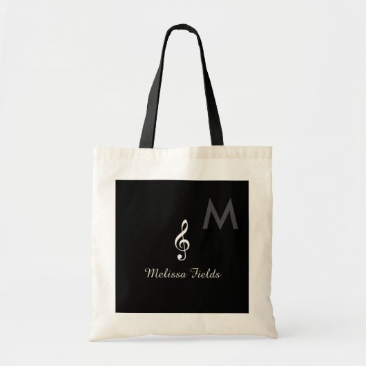 creëer uw eigen muziekthema tote bag (Voorkant)