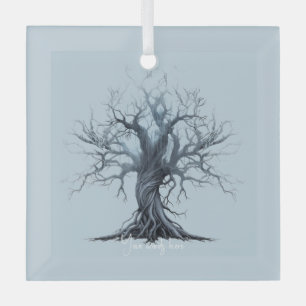 Creëer Uw eigen Mystical Blue Tree Glas Ornament