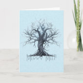 Creëer Uw eigen Mystical Blue Tree Kaart (Voorkant)