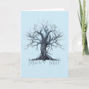 Creëer Uw eigen Mystical Blue Tree Kaart