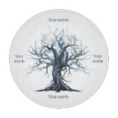 Creëer Uw eigen Mystical Blue Tree Snijplank (Voorkant)