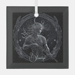 Creëer Uw eigen mystieke Astrologie Boogschutter Glas Ornament