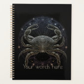 Creëer Uw eigen mystieke Astrologie Kanker Zodiac Planner (Voorkant)