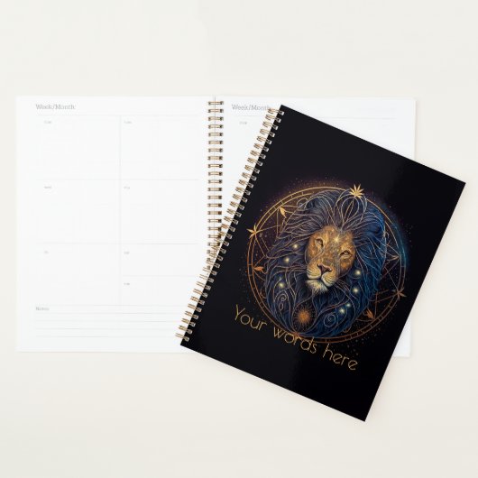Creëer Uw eigen mystieke Astrologie Leo Zodiac Planner (Display)