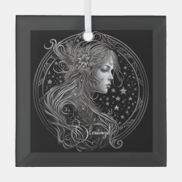 Creëer Uw eigen mystieke Astrologie Maagd Zodiac Glas Ornament