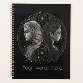 Creëer Uw eigen mystieke Astrologie Tweelingen Zod Planner (Voorkant)