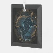 Creëer Uw eigen mystieke Astrologie Vissen Dierenr Glas Ornament (Voorkant links)